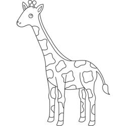 Раскраска: жираф (Животные) #7406 - Раскраски для печати