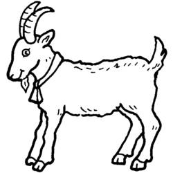 Раскраска: коза (Животные) #2361 - Раскраски для печати