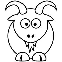 Раскраска: коза (Животные) #2362 - Раскраски для печати