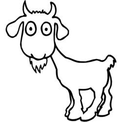 Раскраска: коза (Животные) #2373 - Раскраски для печати