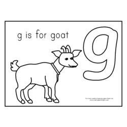 Раскраска: коза (Животные) #2496 - Раскраски для печати