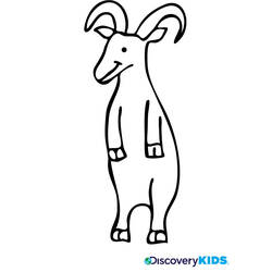Раскраска: коза (Животные) #2519 - Раскраски для печати