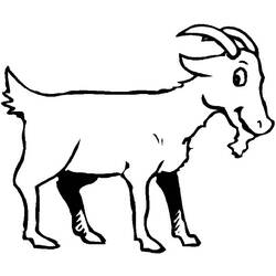 Раскраска: коза (Животные) #2522 - Раскраски для печати