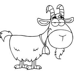 Раскраска: коза (Животные) #2554 - Раскраски для печати