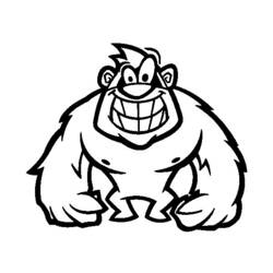 Раскраска: горилла (Животные) #7454 - Раскраски для печати