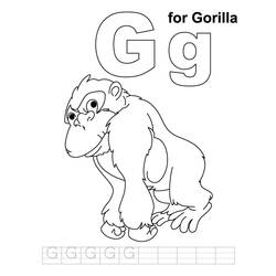Раскраска: горилла (Животные) #7457 - Бесплатные раскраски для печати
