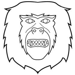 Раскраска: горилла (Животные) #7488 - Бесплатные раскраски для печати