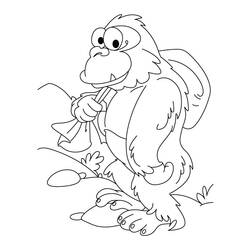 Раскраска: горилла (Животные) #7513 - Бесплатные раскраски для печати