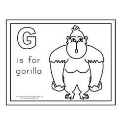 Раскраска: горилла (Животные) #7538 - Бесплатные раскраски для печати