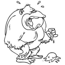 Раскраска: горилла (Животные) #7541 - Бесплатные раскраски для печати