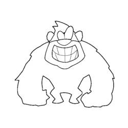 Раскраска: горилла (Животные) #7548 - Бесплатные раскраски для печати