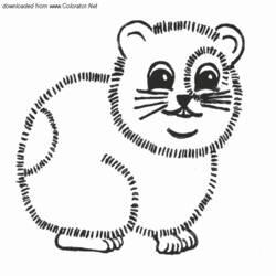 Раскраска: хомяк (Животные) #8121 - Бесплатные раскраски для печати