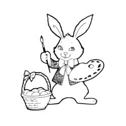 Раскраска: заяц (Животные) #10094 - Раскраски для печати