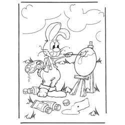 Раскраска: заяц (Животные) #10110 - Раскраски для печати