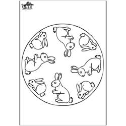 Раскраска: заяц (Животные) #10119 - Раскраски для печати