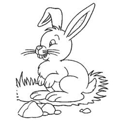 Раскраска: заяц (Животные) #10224 - Раскраски для печати
