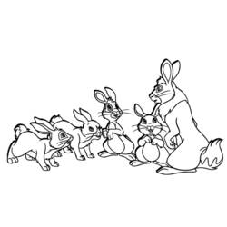 Раскраска: заяц (Животные) #10226 - Раскраски для печати