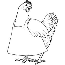 Раскраска: курица (Животные) #17435 - Раскраски для печати