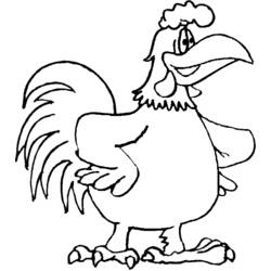 Раскраска: курица (Животные) #17453 - Бесплатные раскраски для печати