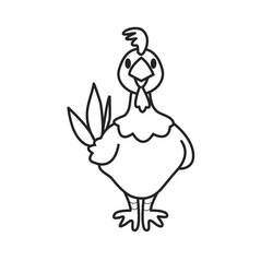 Раскраска: курица (Животные) #17458 - Бесплатные раскраски для печати