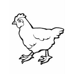 Раскраска: курица (Животные) #17488 - Раскраски для печати