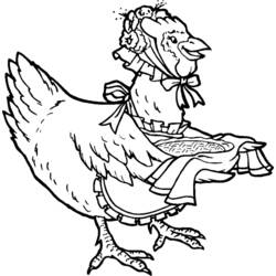 Раскраска: курица (Животные) #17495 - Бесплатные раскраски для печати