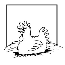 Раскраска: курица (Животные) #17501 - Бесплатные раскраски для печати