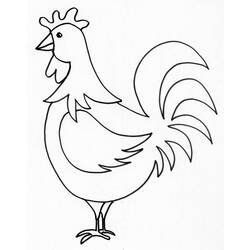 Раскраска: курица (Животные) #17531 - Бесплатные раскраски для печати