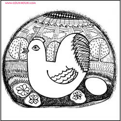 Раскраска: курица (Животные) #17542 - Бесплатные раскраски для печати