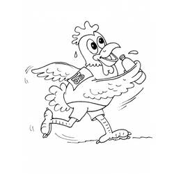 Раскраска: курица (Животные) #17573 - Бесплатные раскраски для печати
