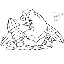 Раскраска: курица (Животные) #17578 - Раскраски для печати