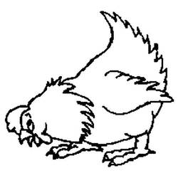 Раскраска: курица (Животные) #17580 - Бесплатные раскраски для печати
