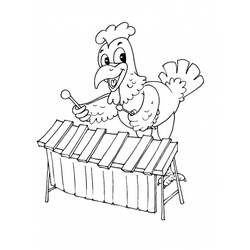 Раскраска: курица (Животные) #17606 - Бесплатные раскраски для печати