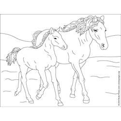 Раскраска: лошадь (Животные) #2165 - Бесплатные раскраски для печати