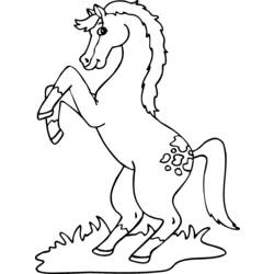 Раскраска: лошадь (Животные) #2169 - Бесплатные раскраски для печати