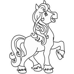 Раскраска: лошадь (Животные) #2204 - Бесплатные раскраски для печати