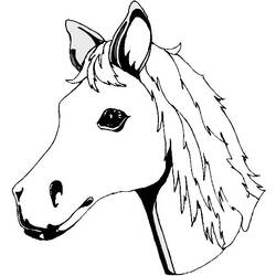 Раскраска: лошадь (Животные) #2216 - Бесплатные раскраски для печати