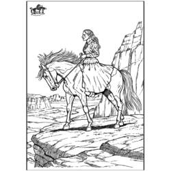 Раскраска: лошадь (Животные) #2221 - Бесплатные раскраски для печати