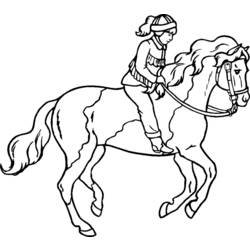 Раскраска: лошадь (Животные) #2229 - Бесплатные раскраски для печати