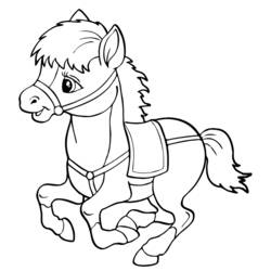 Раскраска: лошадь (Животные) #2242 - Раскраски для печати