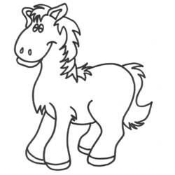 Раскраска: лошадь (Животные) #2248 - Бесплатные раскраски для печати