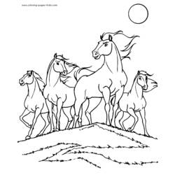 Раскраска: лошадь (Животные) #2254 - Бесплатные раскраски для печати