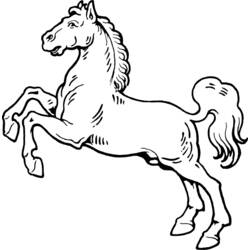 Раскраска: лошадь (Животные) #2255 - Бесплатные раскраски для печати