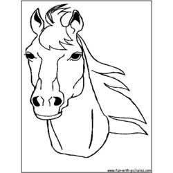 Раскраска: лошадь (Животные) #2260 - Бесплатные раскраски для печати