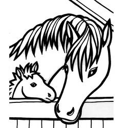 Раскраска: лошадь (Животные) #2268 - Раскраски для печати