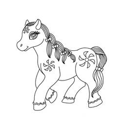 Раскраска: лошадь (Животные) #2312 - Раскраски для печати
