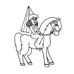 Раскраска: лошадь (Животные) #2317 - Бесплатные раскраски для печати