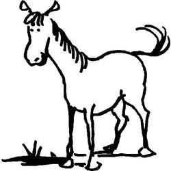 Раскраска: лошадь (Животные) #2332 - Бесплатные раскраски для печати