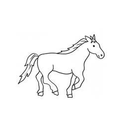 Раскраска: лошадь (Животные) #2333 - Раскраски для печати