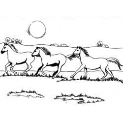 Раскраска: лошадь (Животные) #2338 - Бесплатные раскраски для печати